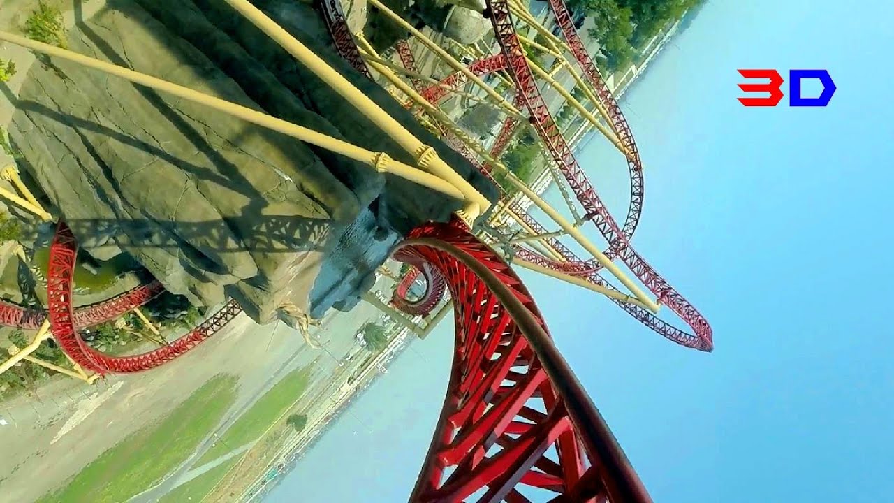 Cannibal 3D front seat on-ride HD POV @60fps Lagoon