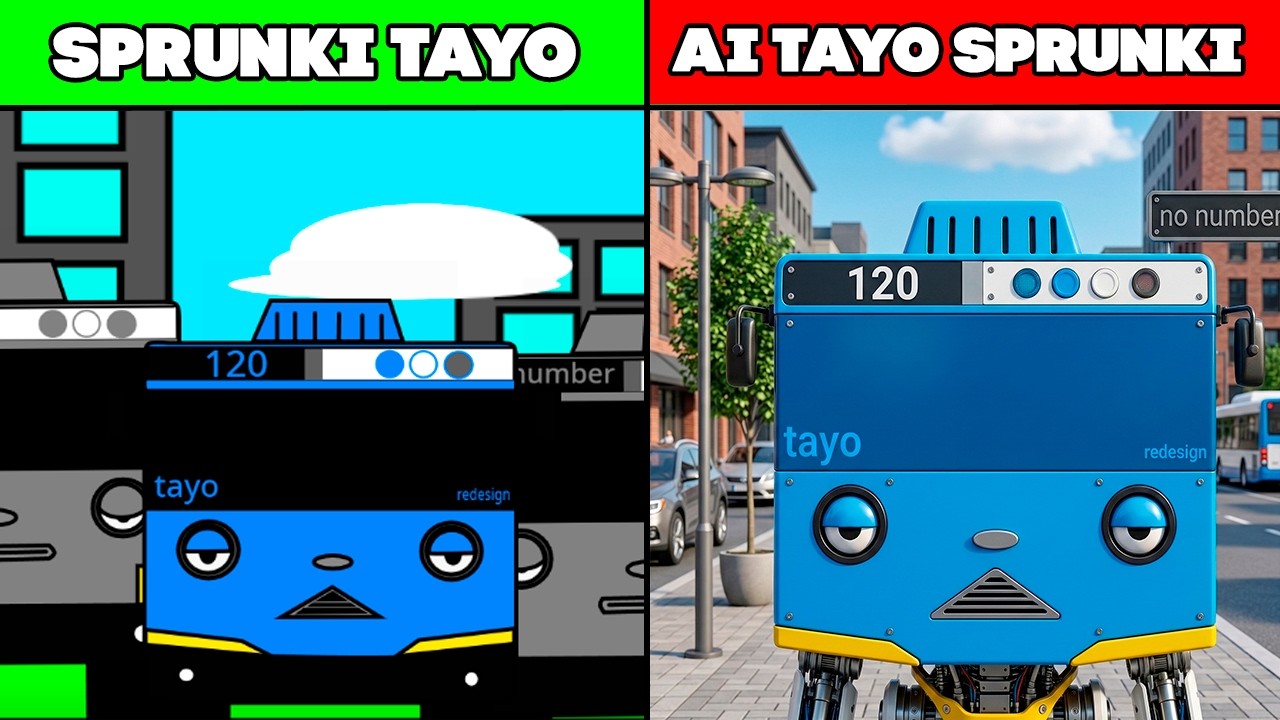 Sprunki TAYO vs Sprunki AI TAYO | Funny Parody animation