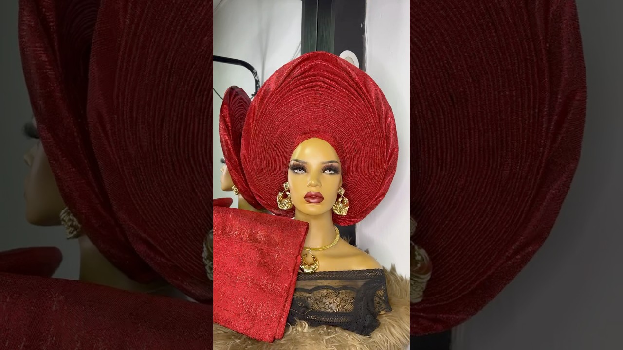 Different Autogeles looking handtied in Red #vlog #autogele #diy #geletutorial #diy #howto #trending