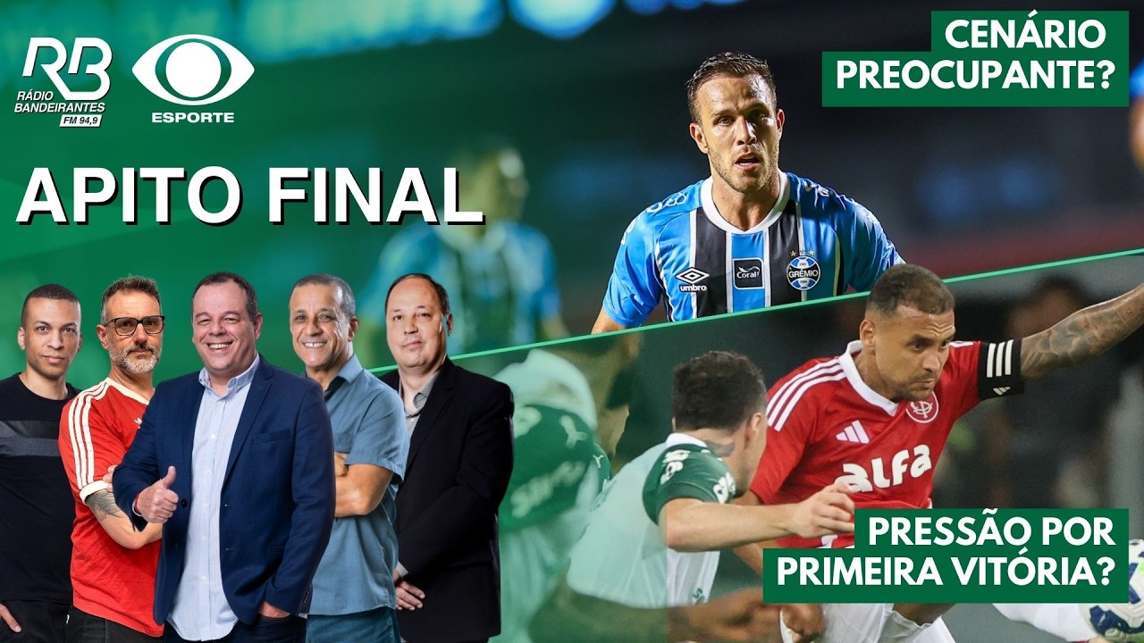 GRÊMIO JOGA MAL E PERDE MAIS UMA | INTER RECEBE O PALMEIRAS POR 1ª VITÓRIA - Apito Final (12/02/26)