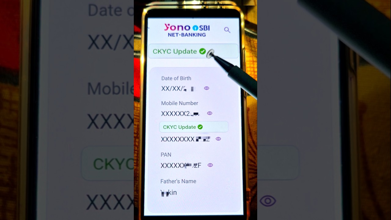 Yono SBI ckyc online update | yono sbi se ckyc number pata kae | #shorts