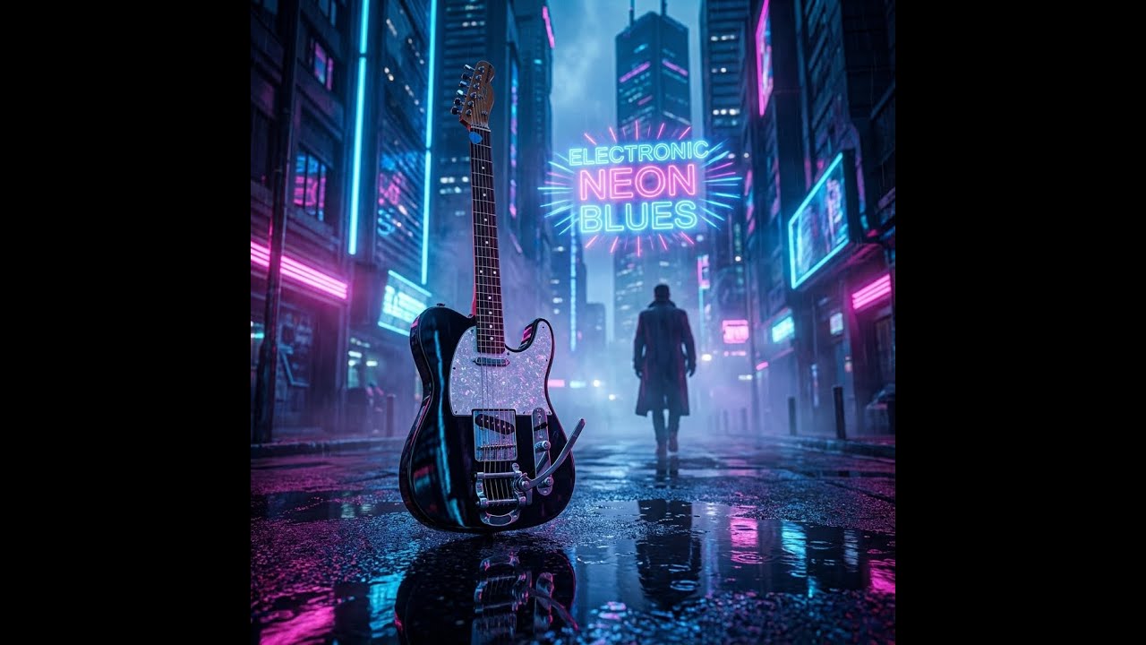 THYRHAEL - ELECTRONIC NEON BLUES (Full Album) [Electro-Blues / Cyberpunk Rock]