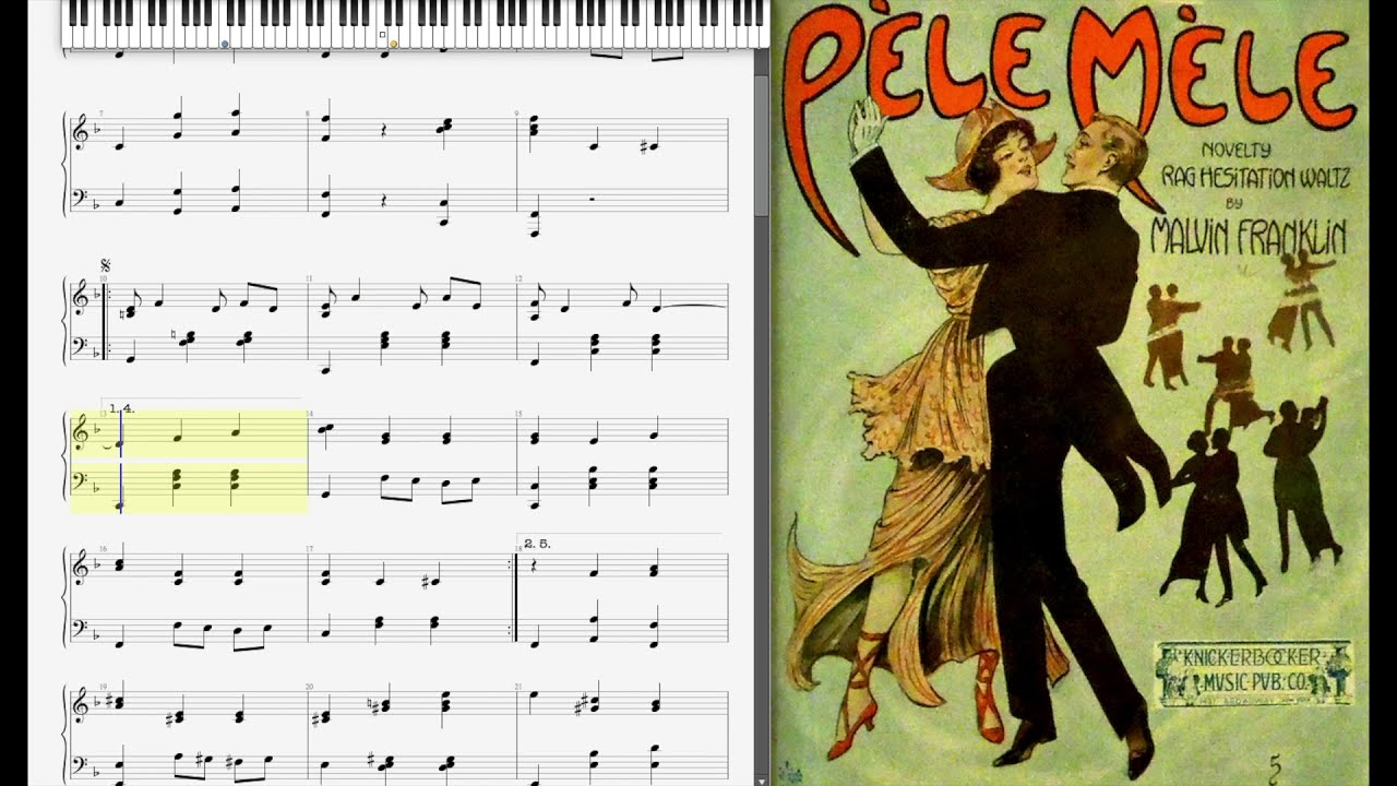 Pele Mele by Malvin Franklin (1914, Ragtime Waltz)