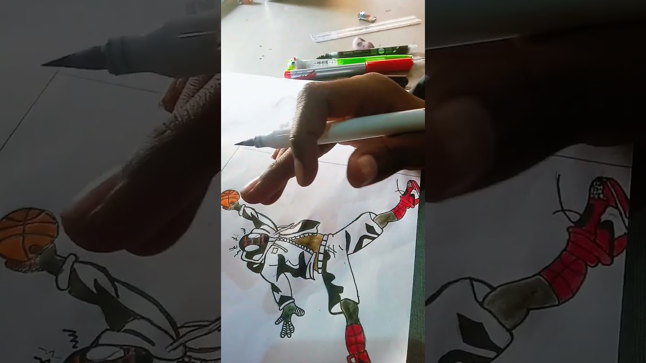 Spider-Man drawing😲☠️❤️