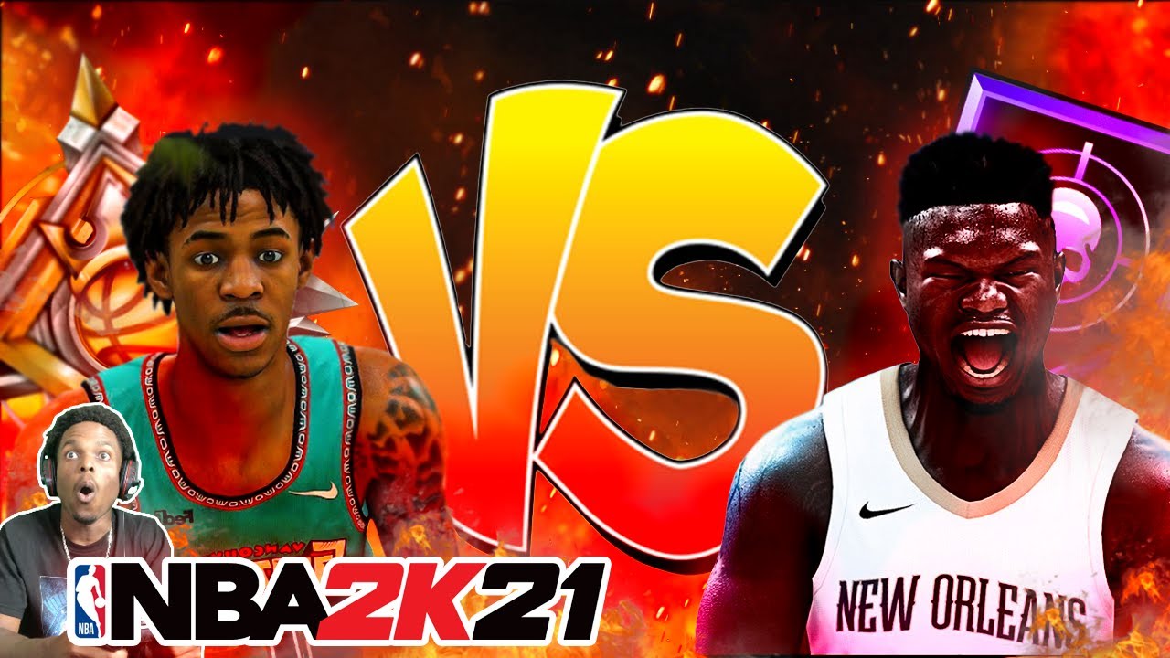 NBA 2K21 NEXT GEN JA DUNKS OVER ZION!! JA MORANT vs ZION WILLIAMSON