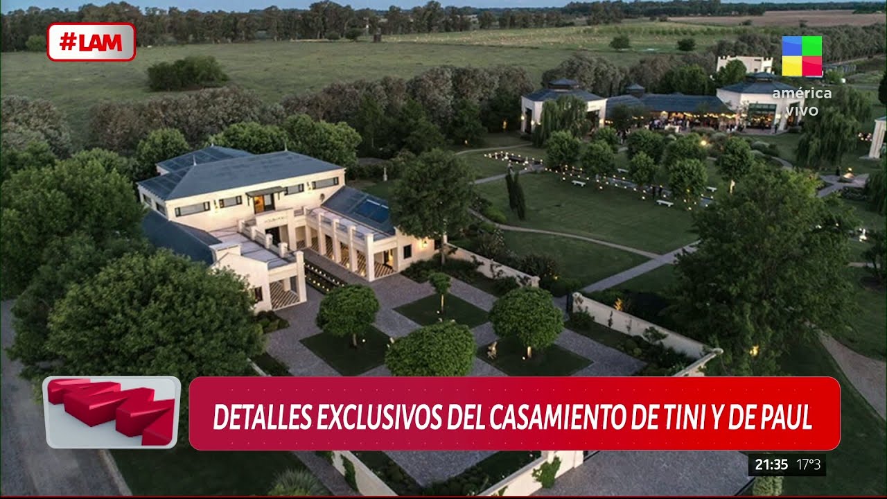 😱 DETALLES EXCLUSIVOS DEL CASAMIENTO DE TINI Y DE PAUL