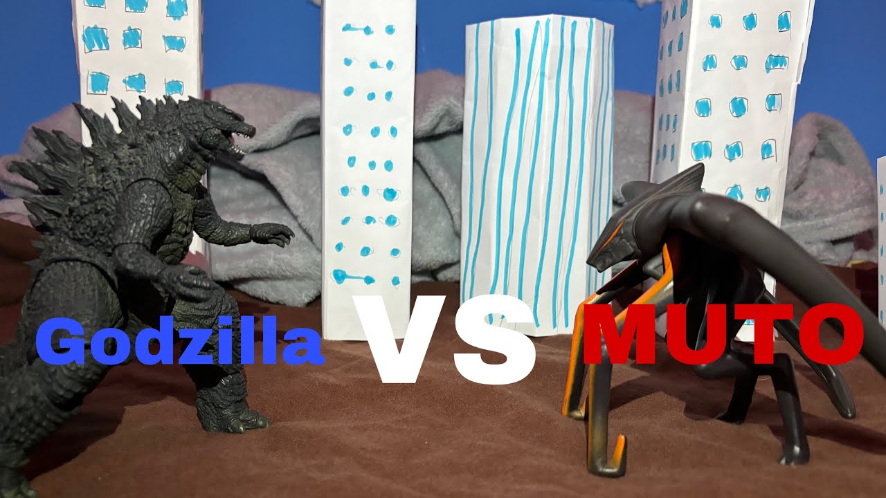 Godzilla vs MUTO (San Francisco incident) stop motion movie