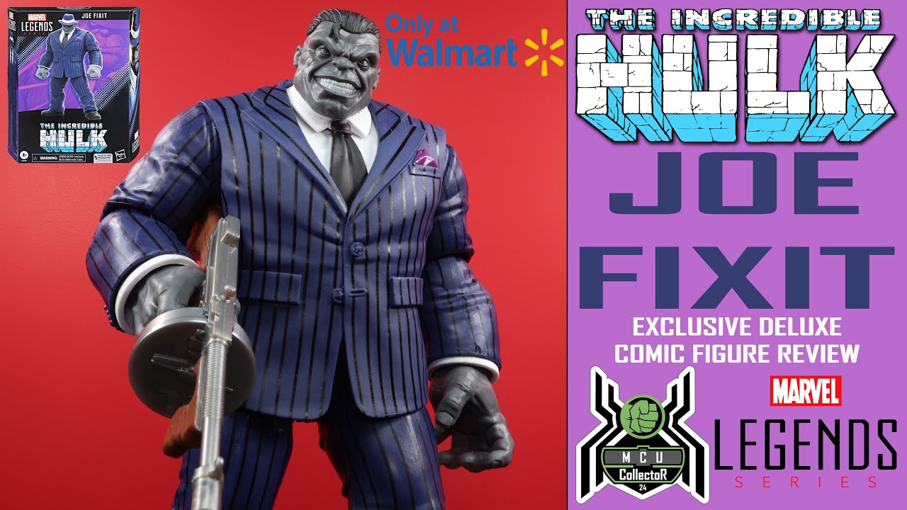 Marvel Legends JOE FIXIT Grey Hulk Walmart Exclusive Deluxe Comic Figure Review
