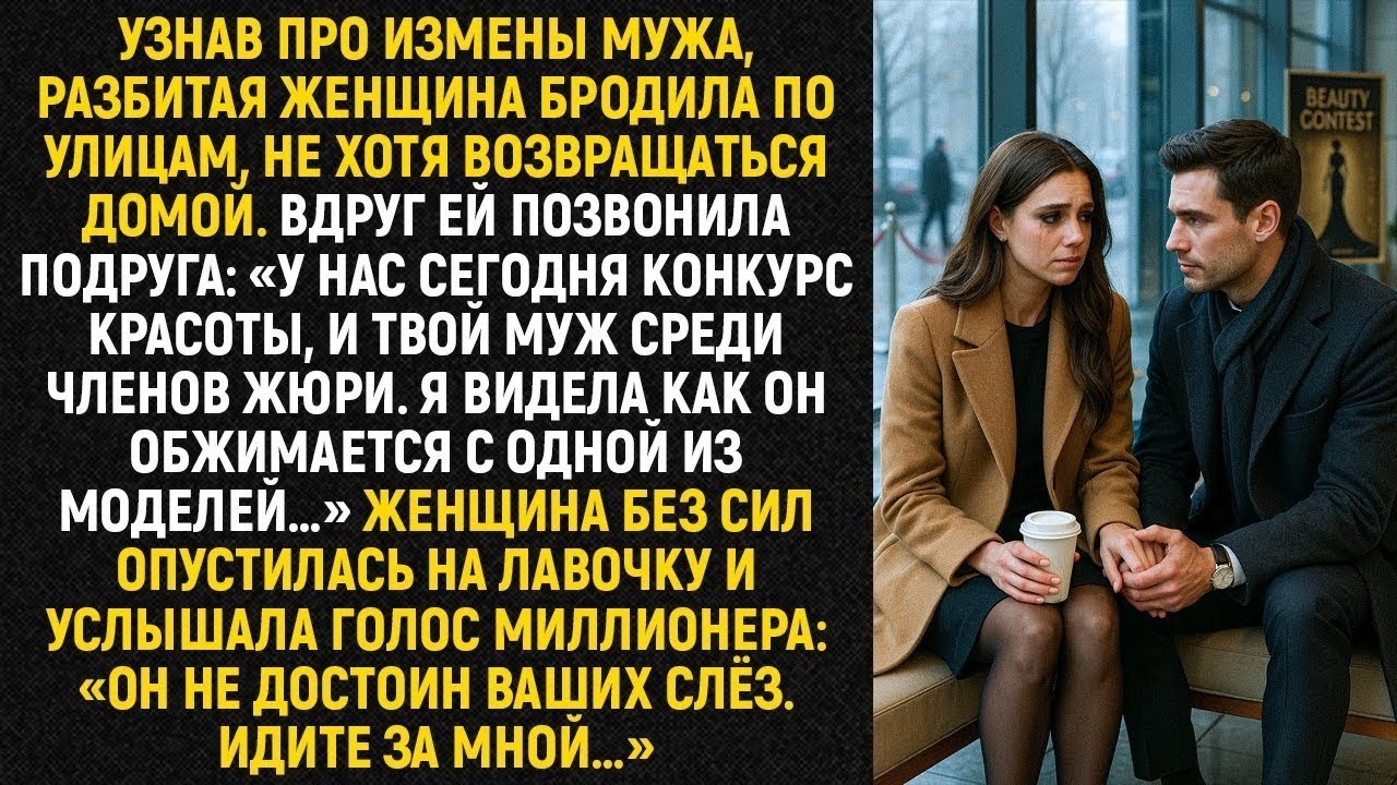 Узнав про измены мужа, разбитая женщина бродила по улицам, не хотя возвращаться домой...