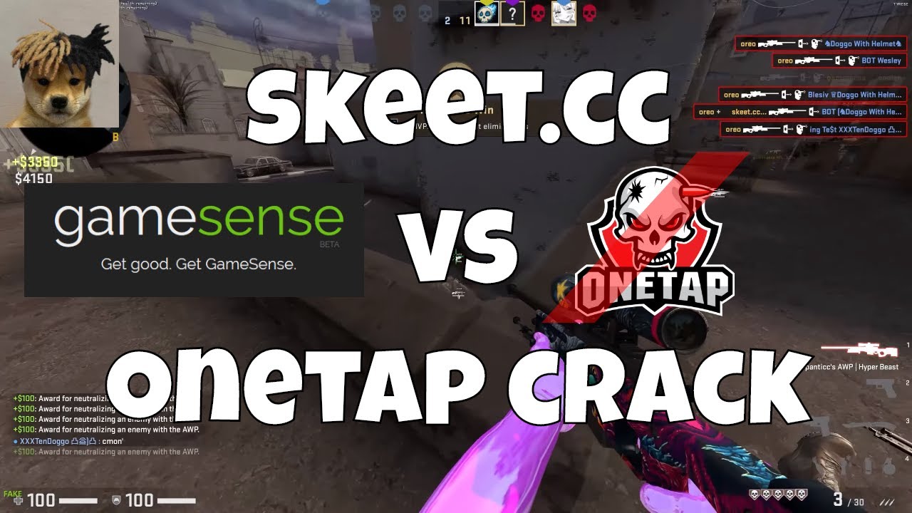 skeet.cc против onetap crack - csgo 3v4 mm hvh