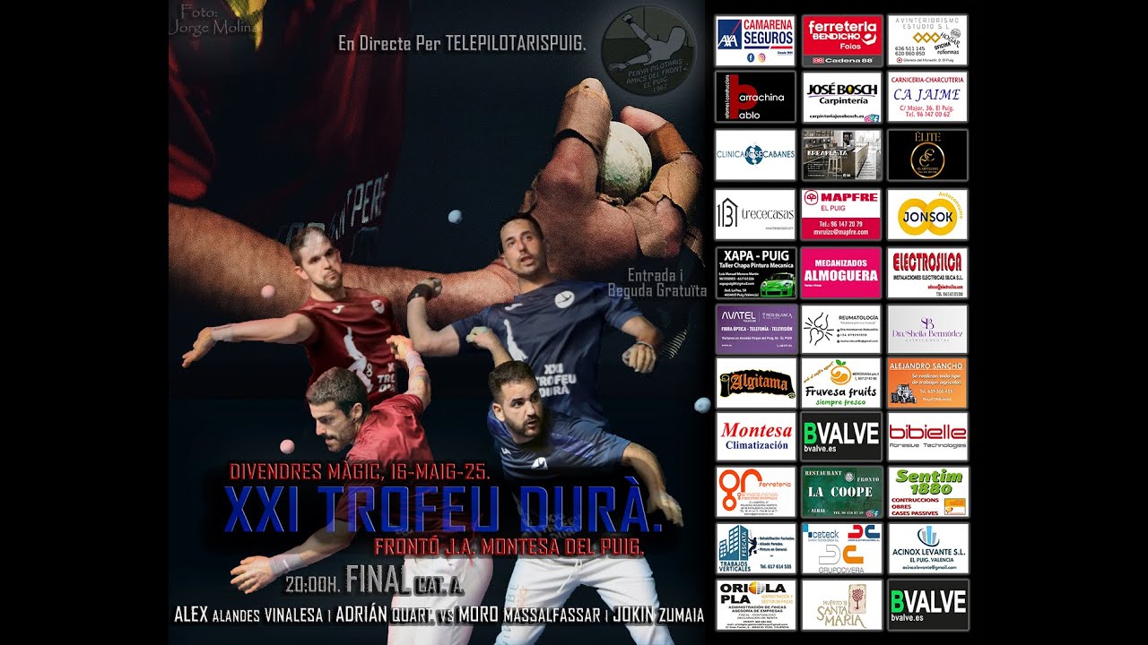 📢 💥🏆 FINAL XXI TROFEU DURÀ 1ª CAT.