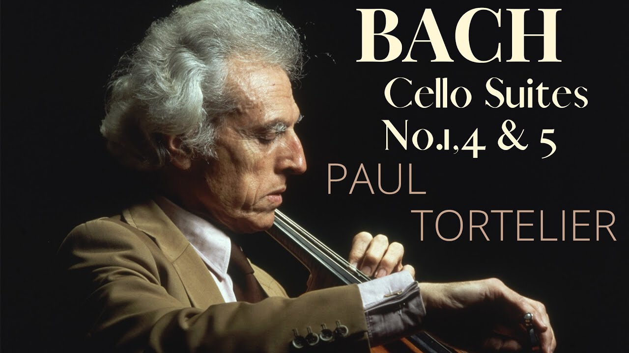 Bach - Cello Suites 1,4,5 + Presentation (reference recording : Paul Tortelier 1983)