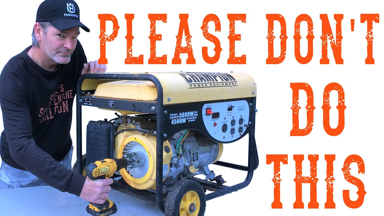 This ONE Generator Mistake Almost Broke My Wrist!