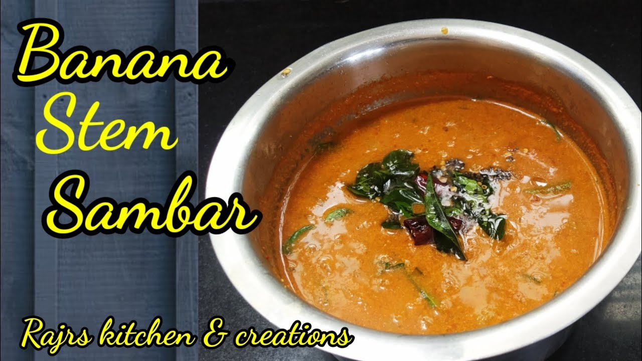Banana Stem Sambar/Banana Stem Huli/Baledindina Huli