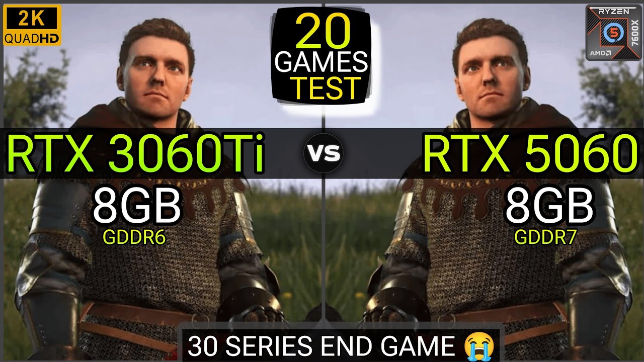 RTX 3060 Ti vs RTX 5060 - Test In 20 Games - Big Difference