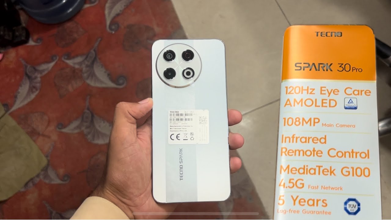 TECNO SPARK 30 PRO 8GB 128GB UNBOXING WHITE COLOUR