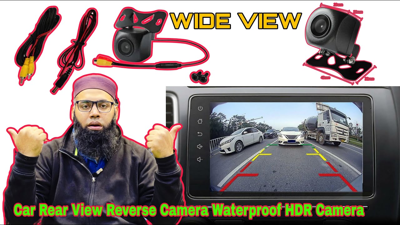 Car Rear View Reverse Camera Waterproof HDR Wide View Parking Camera for Car #camera #hdr