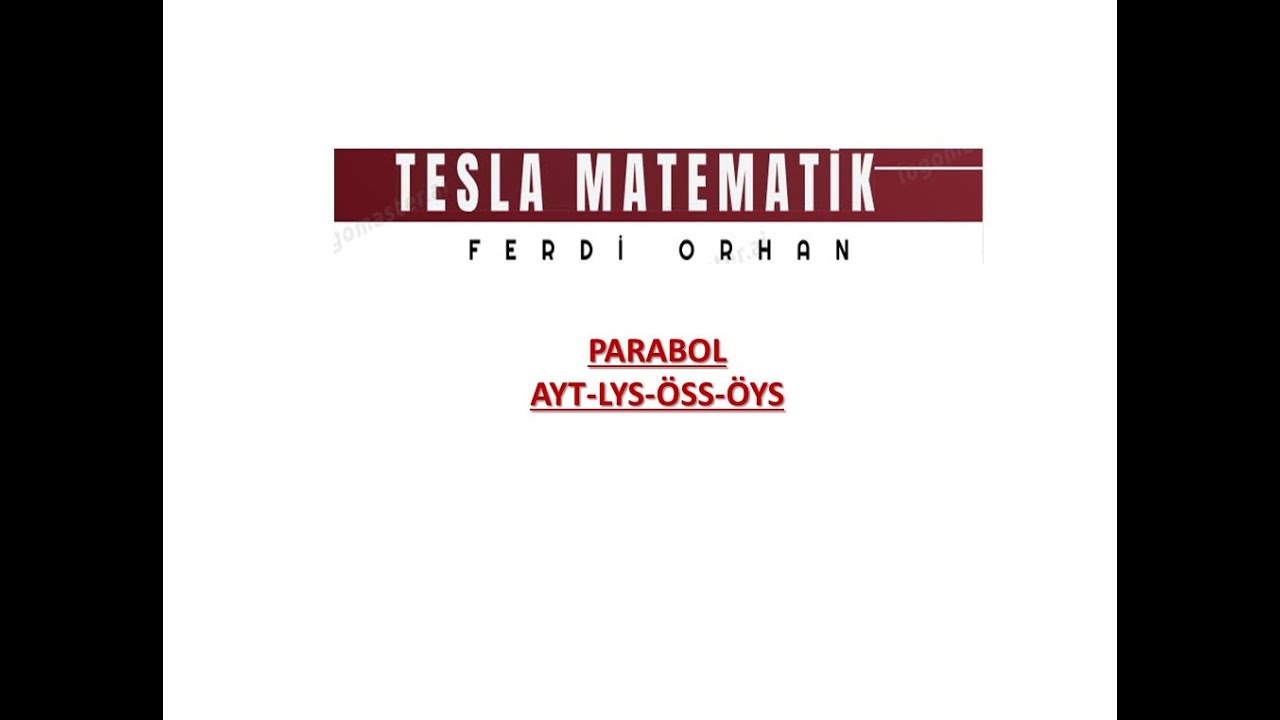 (2025) PARABOL ÇIKMIŞ SORULAR (AYT-TYT-MSÜ-DGS-KPSS LİSANS-KPSS ORTAÖĞRETİM-KPSS ÖNLİSANS)