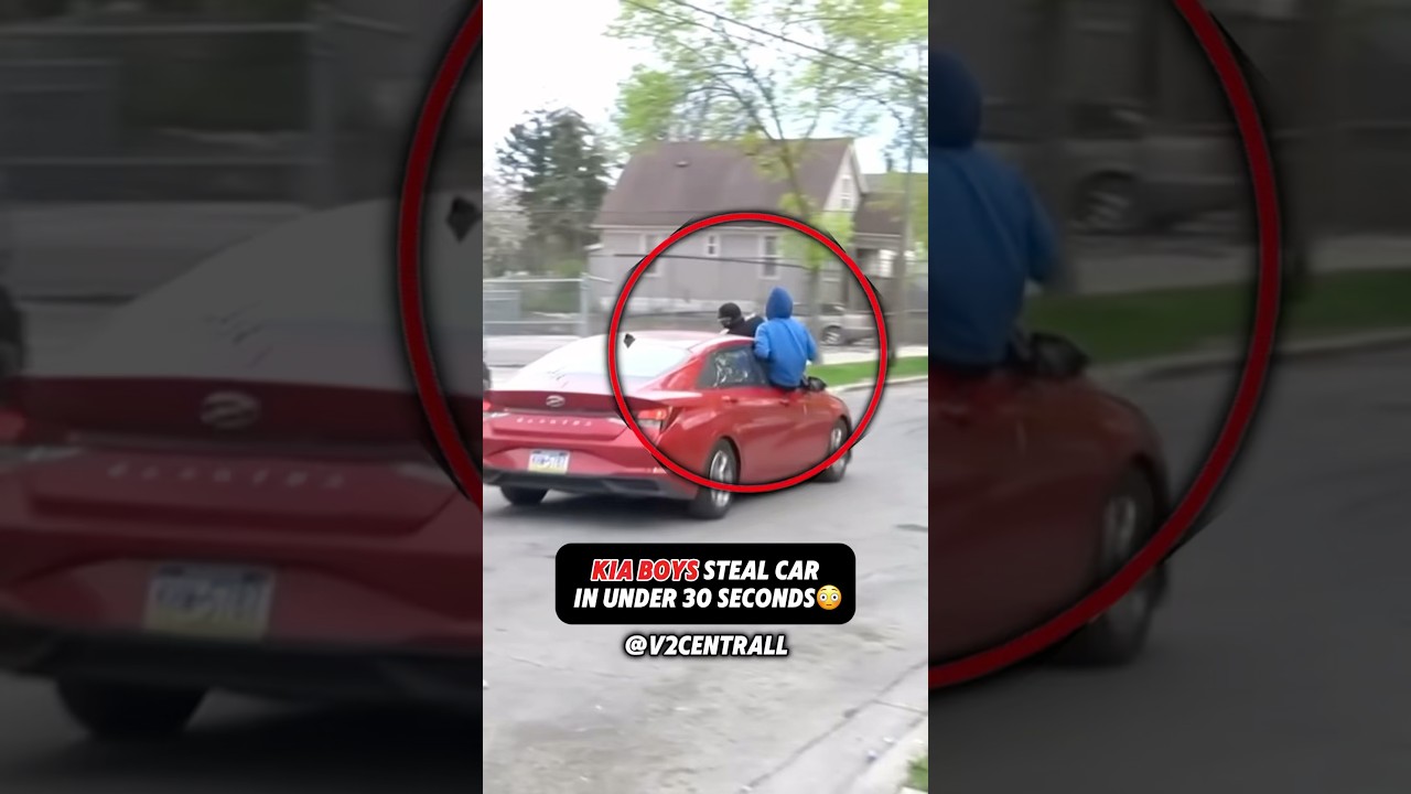 Водители Kia угнали машину менее чем за 30 секунд😳