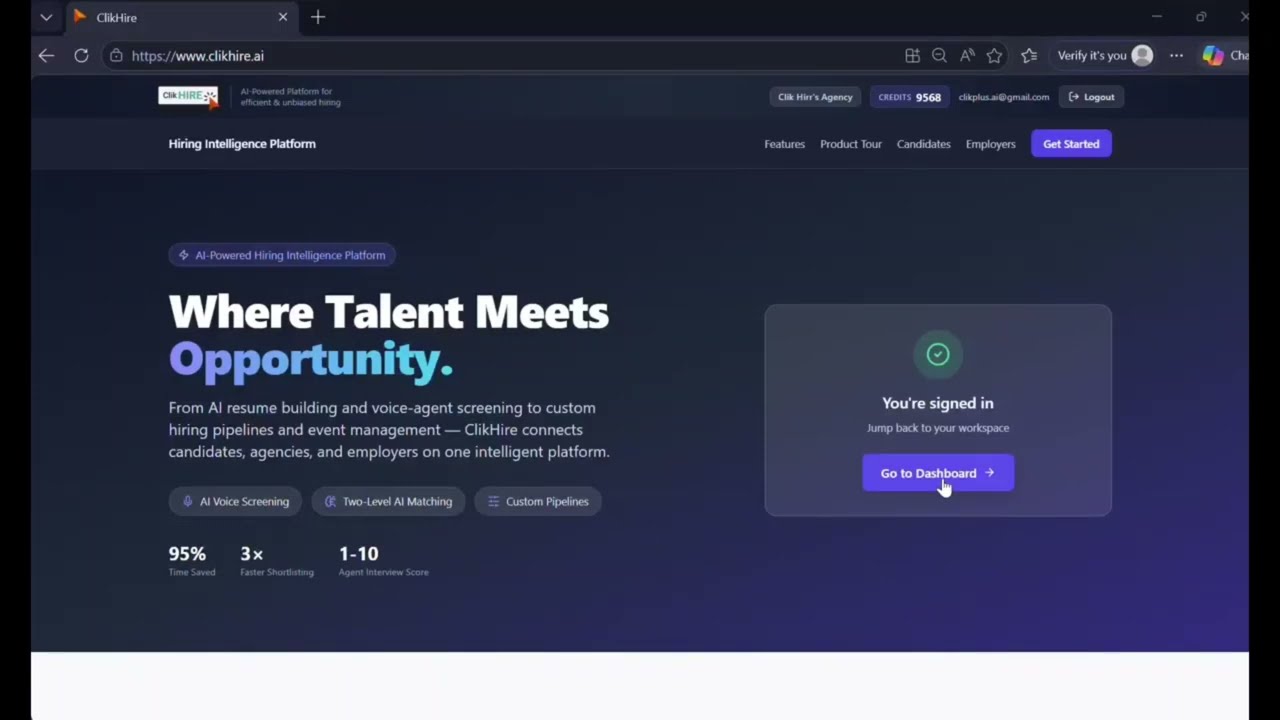 AI Candidate Matching & Screening in Action | ClikHire Demo