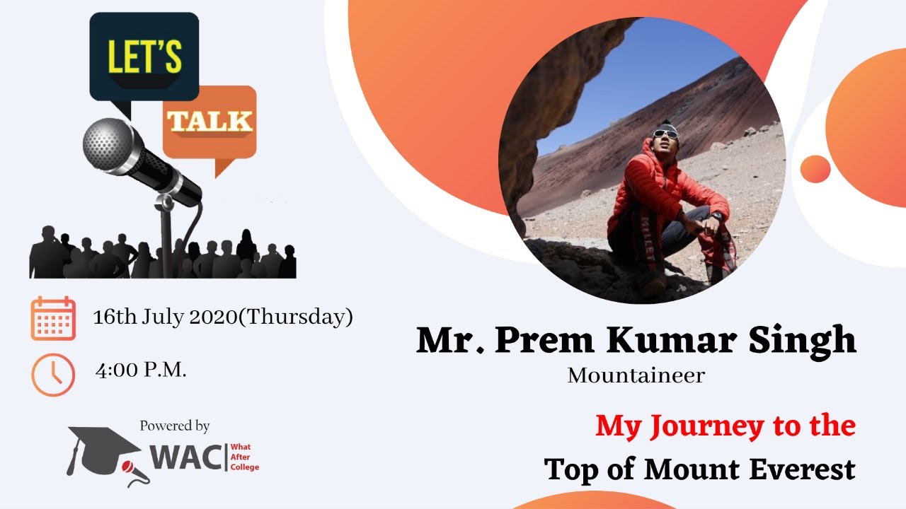 Let's Talk with Prem Kumar Singh | My Journey to the Top of Mount Everest