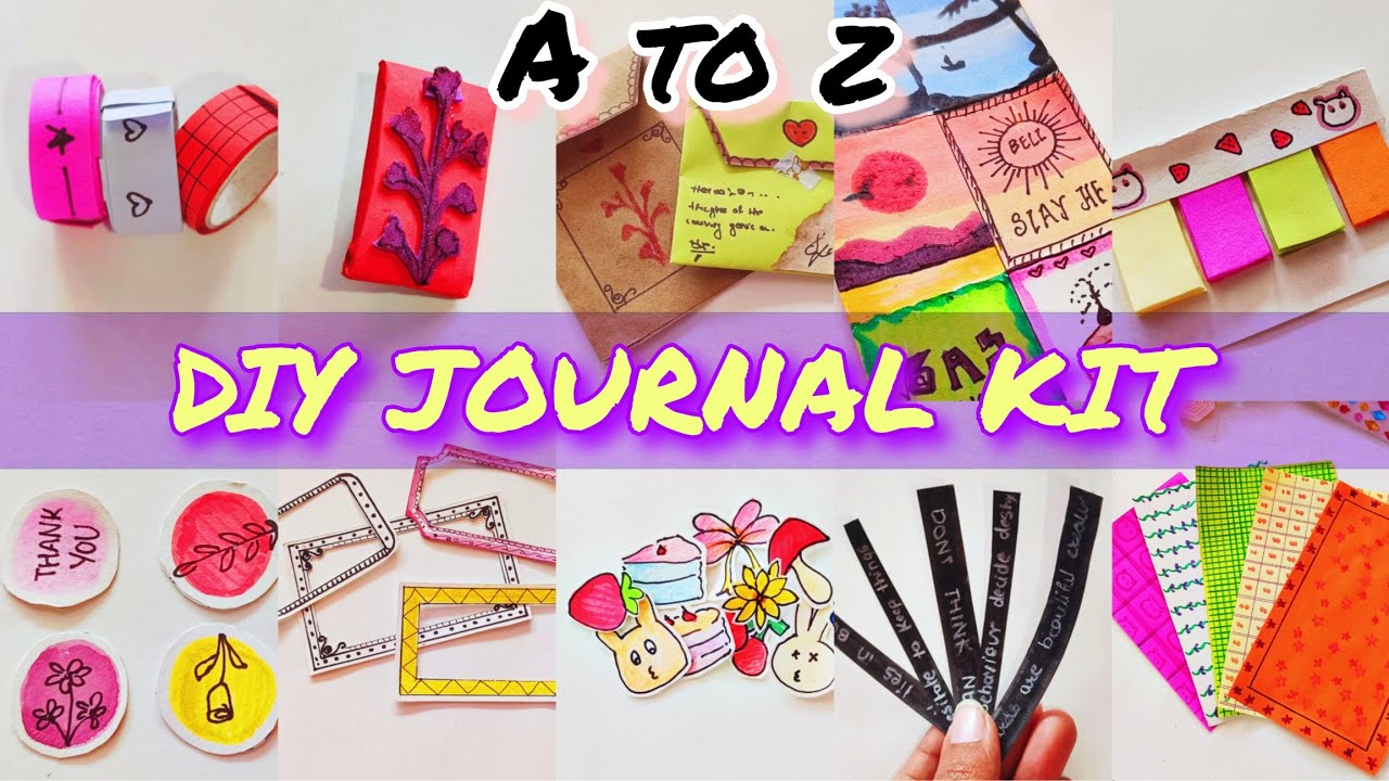 Handmade journal supplies | Diy journal kit | handmade journal kit | diy journal supplies
