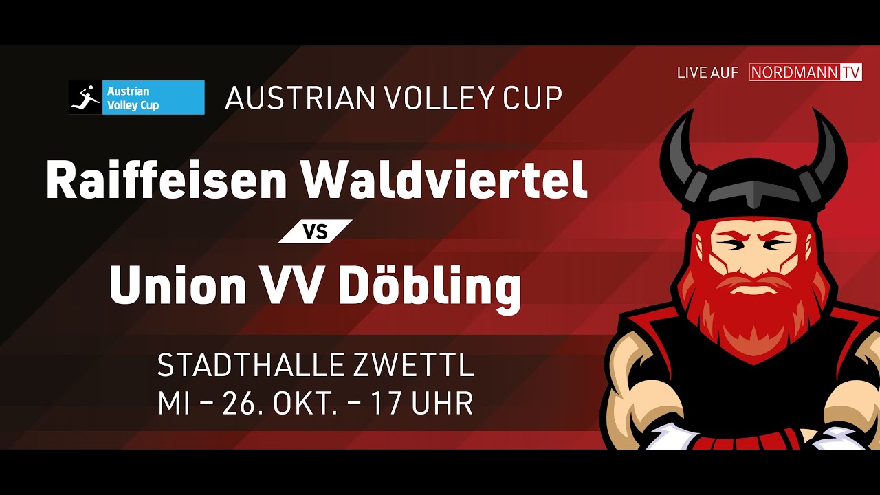 Austrian Volley Cup Herren Spiel zwischen URW Raiffeisen Waldviertel vs. VV Döbling