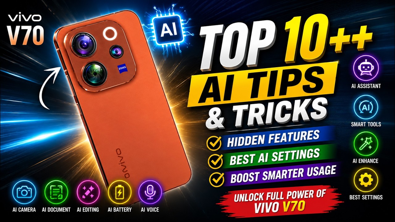 Vivo V70 Top 10+  Tips & Tricks Hidden Features | Best AI Settings 2026 ,Vivo V70 Best AI Settings