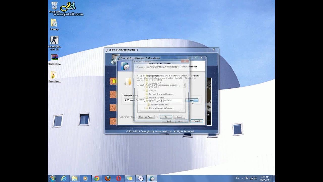 How to Install Starcraft Brood War PC Game?