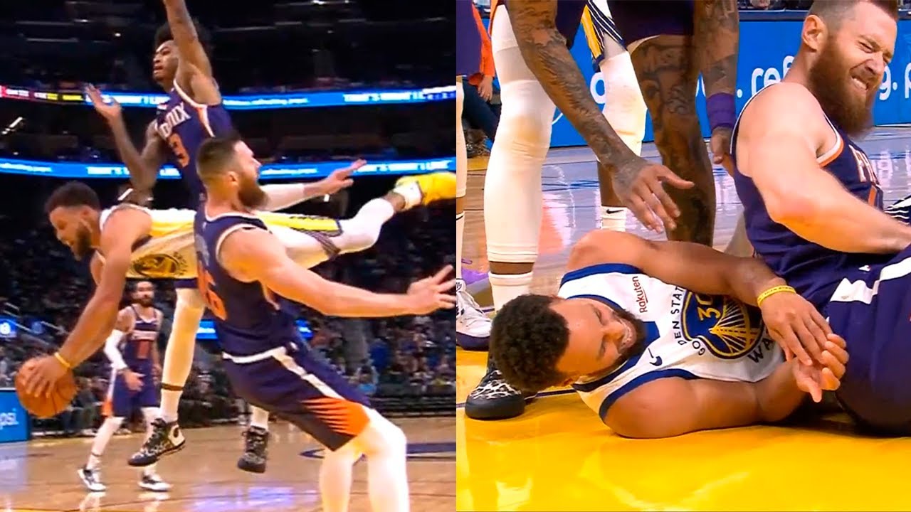 Steph Curry Scary Wrist Injury - Broke His Left Hand | Warriors vs Suns