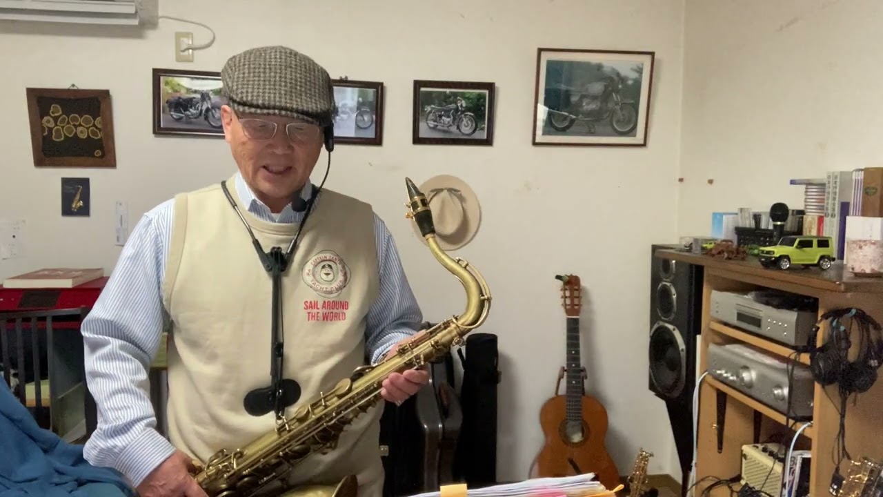 ［柿の木坂の家］oldysaxの懐メロサックス　#昭和歌謡　#懐メロサックス 　青木光一　定年後の趣味