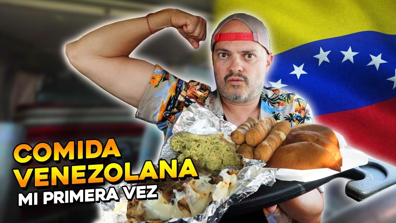 Probando COMIDA VENEZOLANA AUTÉNTICA 🇻🇪 por PRIMERA VEZ *Empanada de TIBURÓN?  😱 *