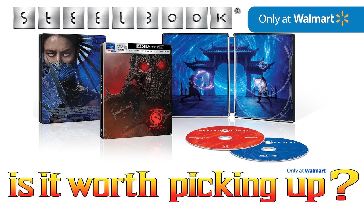 Mortal Kombat 2 (Walmart Exclusive) 4K UHD Blu-ray Steelbook Unboxing & Review!