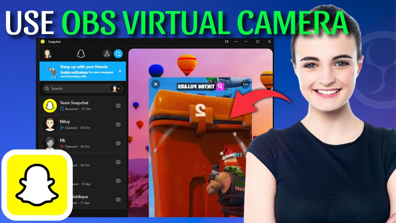 How to Use OBS Virtual Camera on Snapchat?