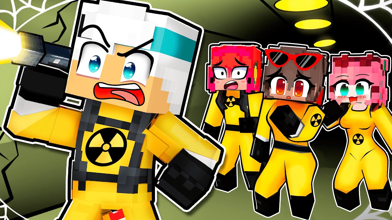 SOU o UNICO MENINO no BUNKER NUCLEAR no Minecraft