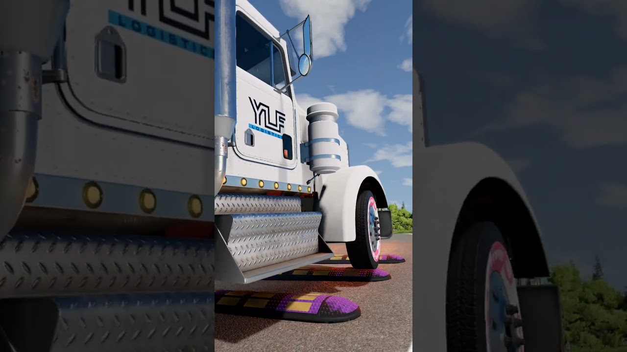 Colorful Cars vs Speed Bumps #151 | BeamNG.drive