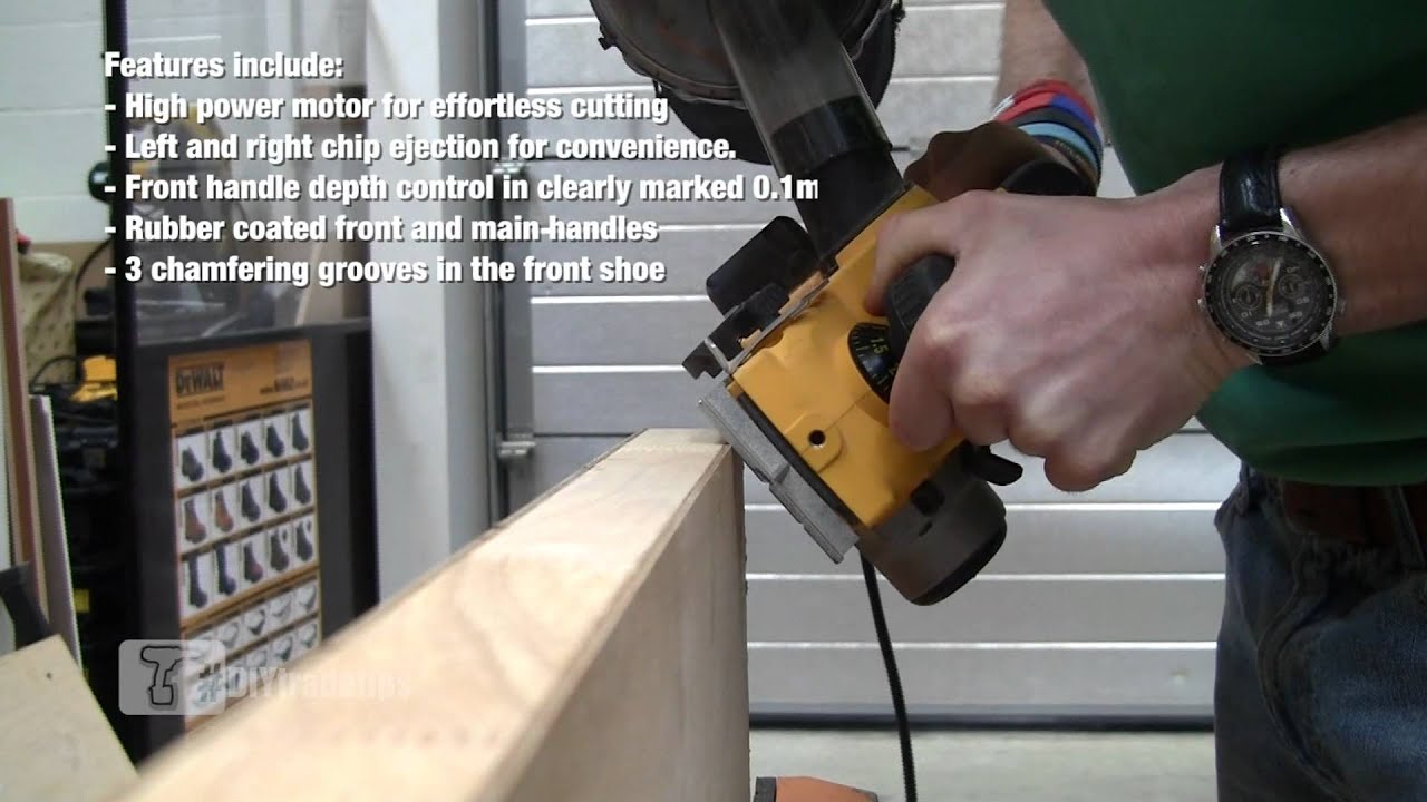 Making a Chamfer using a DeWalt D26500K Planer