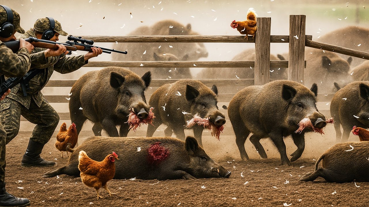 Wildschweinattacke! Bauern verhindern eine Katastrophe auf ihrem Hof
