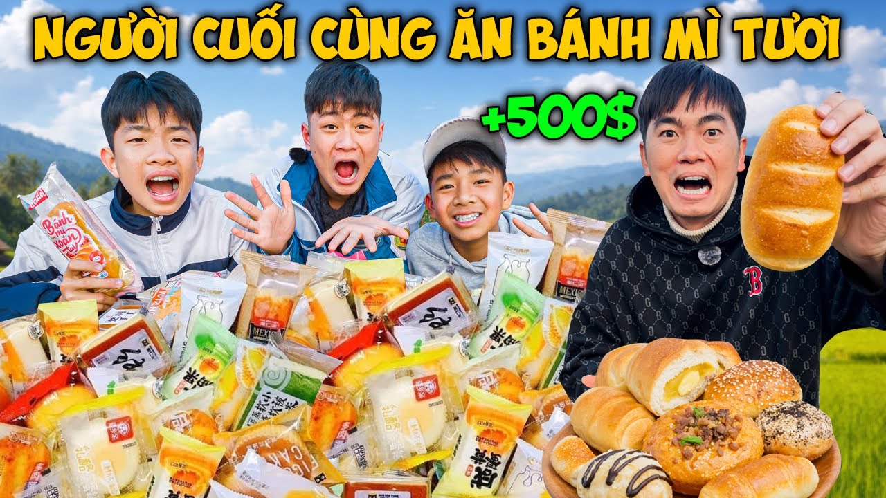 Thái Chuối Thử Thách Người Cuối Cùng Còn Ăn Bánh Mì Tươi Nhận Thưởng 500$