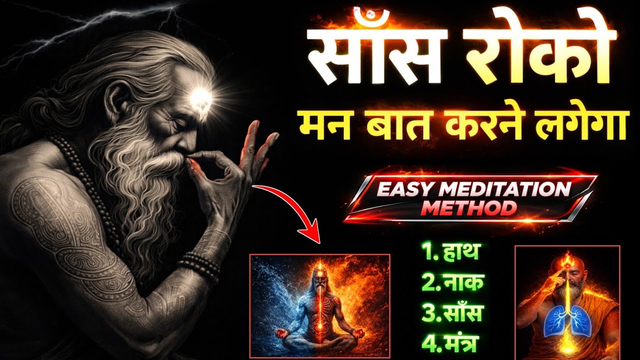 शरीर का यह दरवाजा खुल जायगा. Dhyan kaise kare. Easiest way to meditate #meditation #nadi 