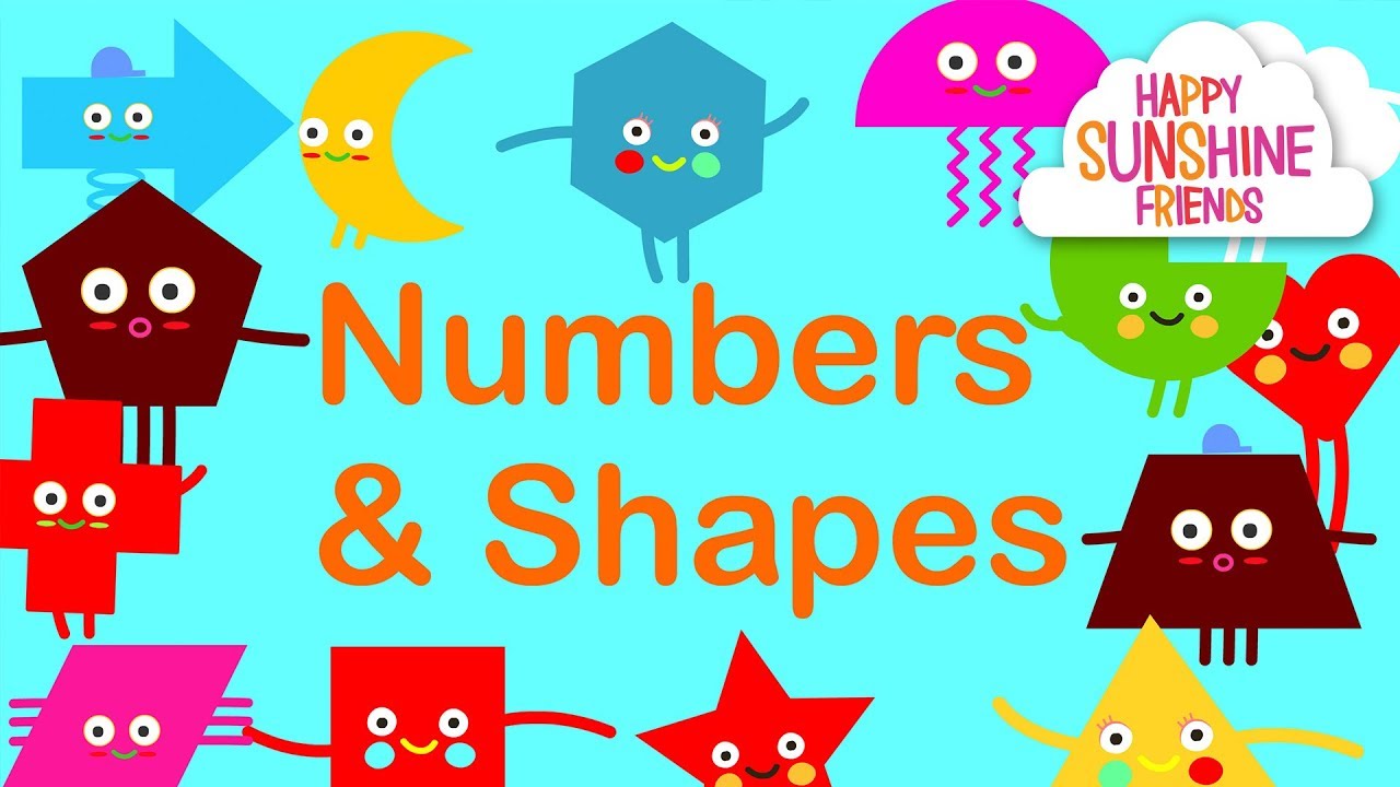 Shapes and Numbers for Kids 1 to 50.
