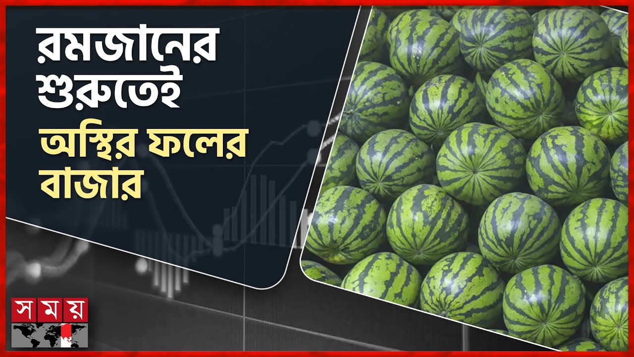 মুক্তারপুর হাটে নিলামে বিক্রি হচ্ছে তরমুজ | Watermelon price | Business | Fruit Market | Somoy TV