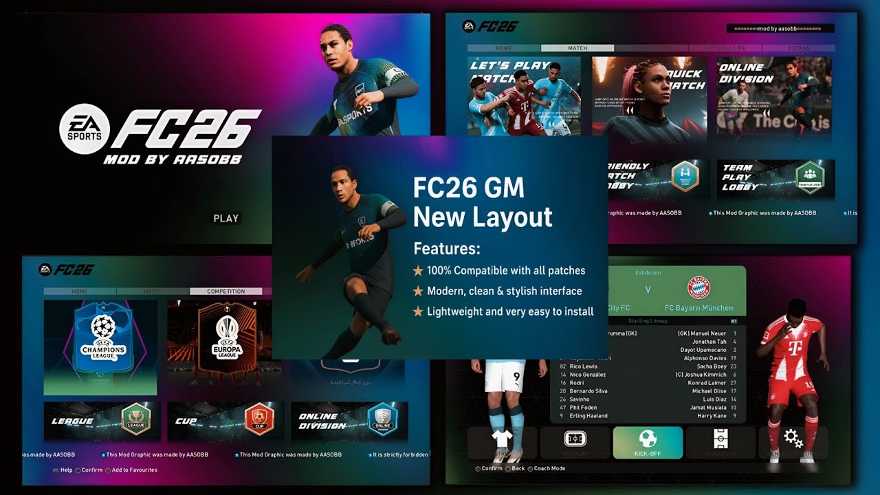 PES 2017 NEW GRAPHIC MENU | FREE RELEASE ! MENU PES 2017 FC26 LAYOUT NEW II CPK VERSION II ALL PATCH