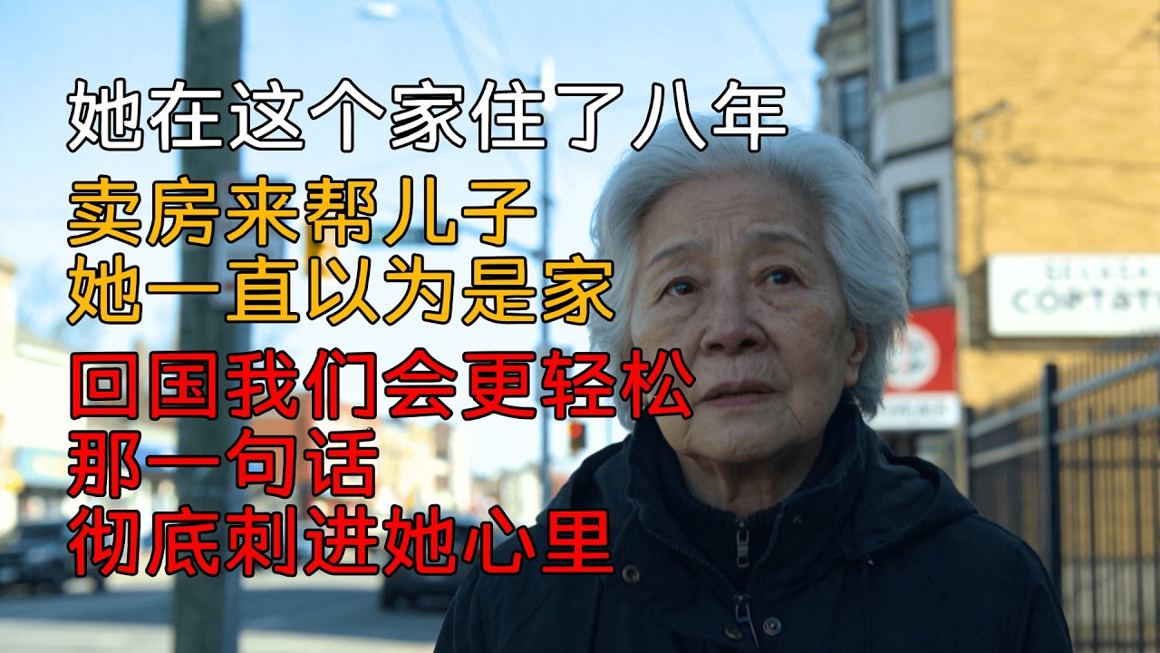 儿子说：妈，你回国我们会更轻松｜屋檐纪实：那一刻她忽然沉默了