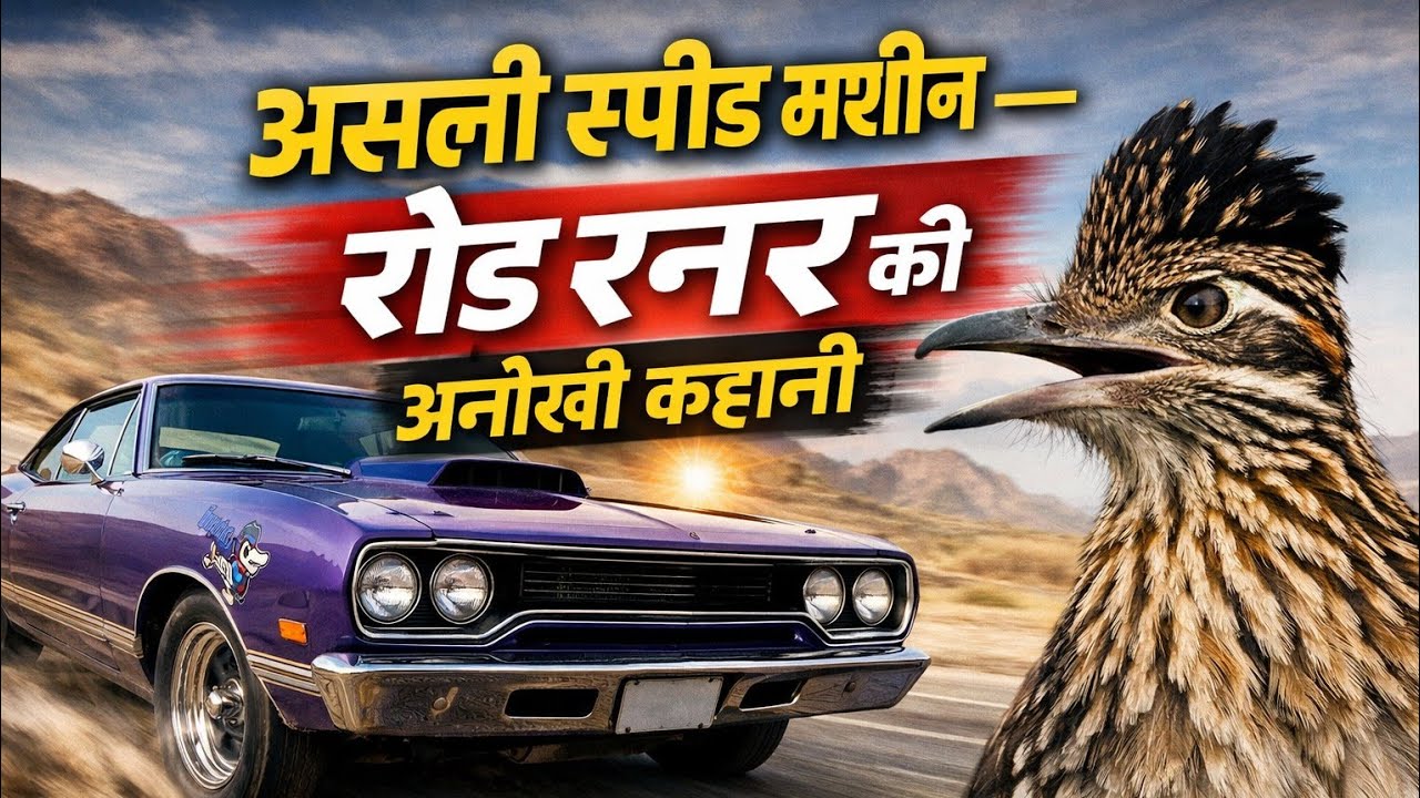 कार्टून नहीं, असली स्पीड मशीन — रोड रनर की अनोखी कहानी 😱