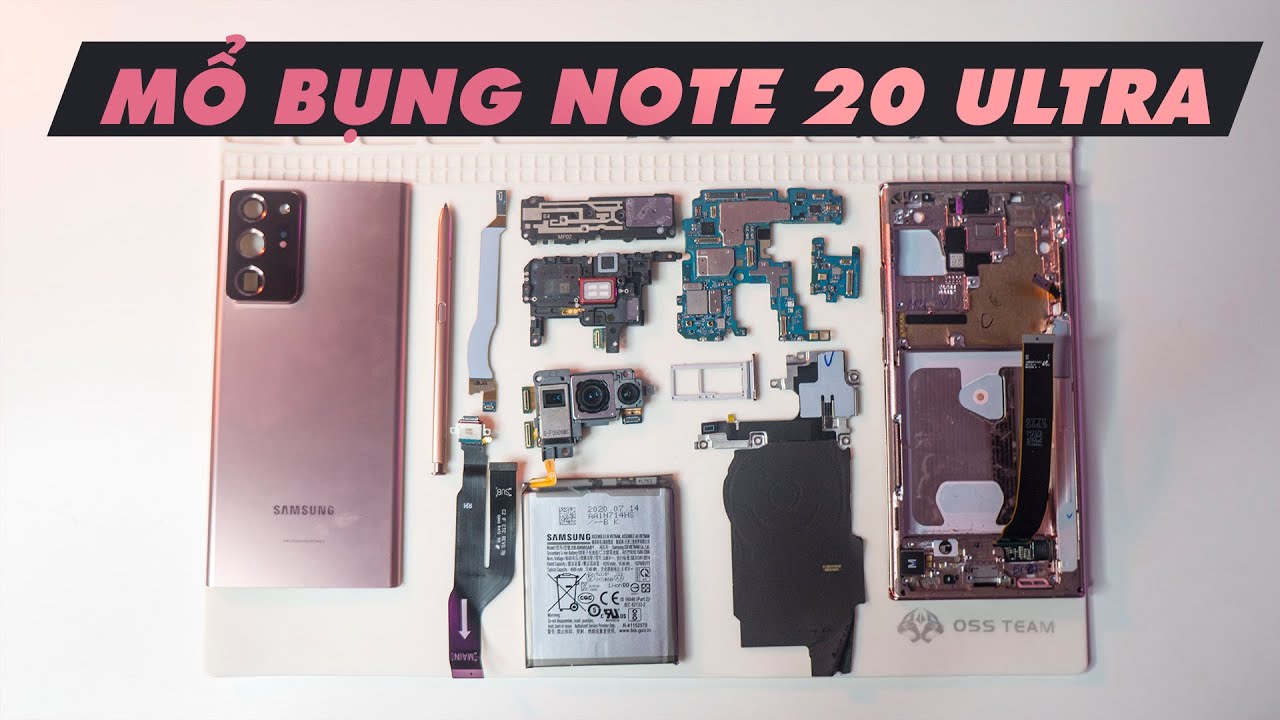MỔ BỤNG NOTE 20 ULTRA - nội thất thay đổi bất ngờ | First Teardown Galaxy Note 20 Ultra