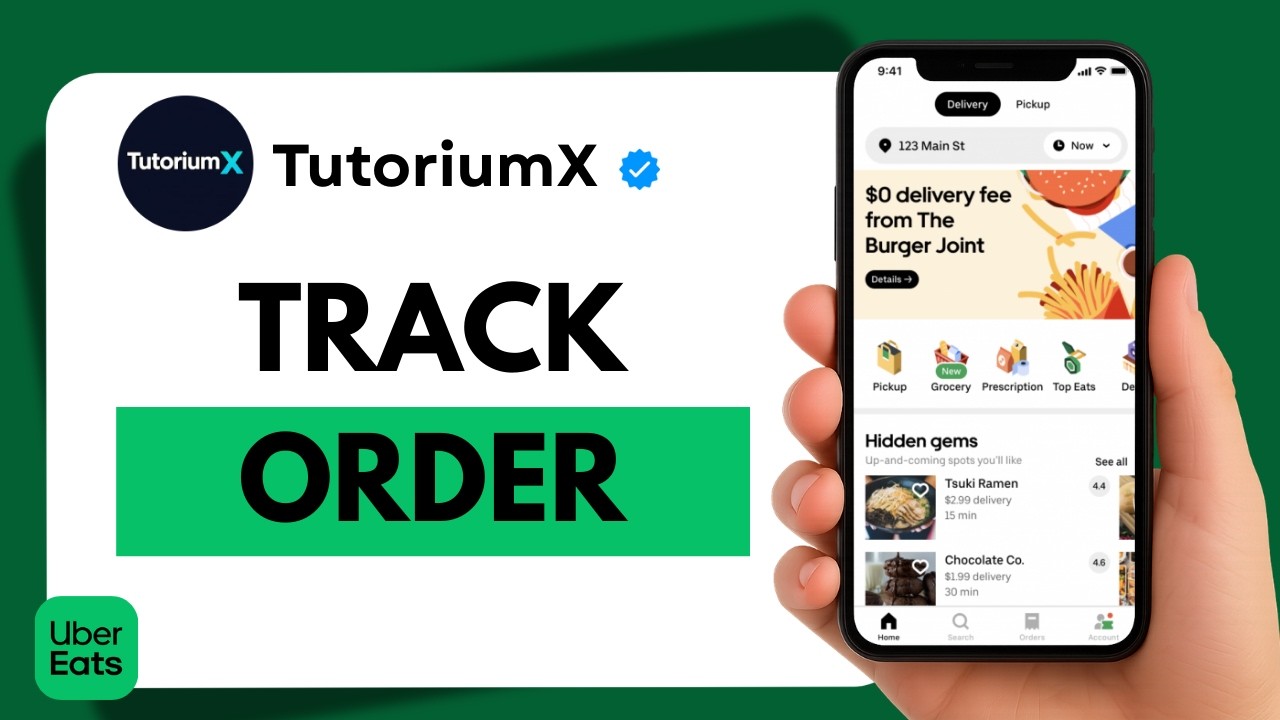How to Track Your Uber Eats Order | Live Delivery Tracking