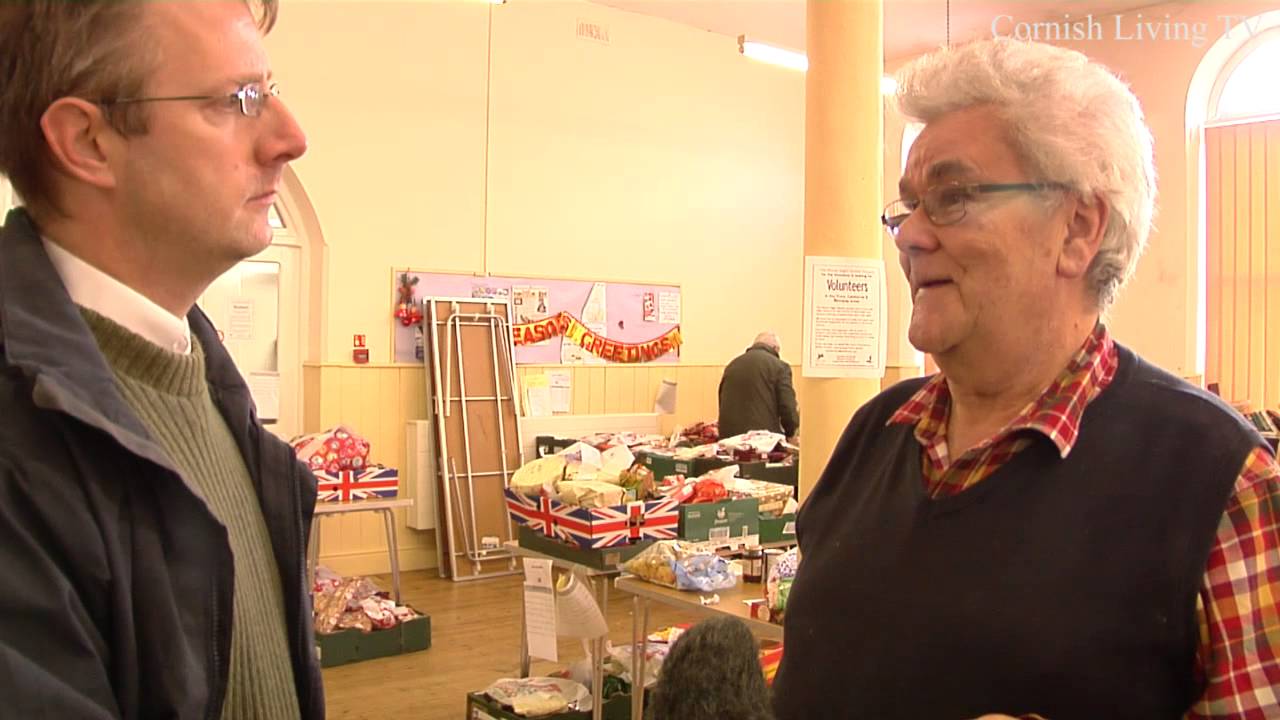 Cornwall food bank at christmas