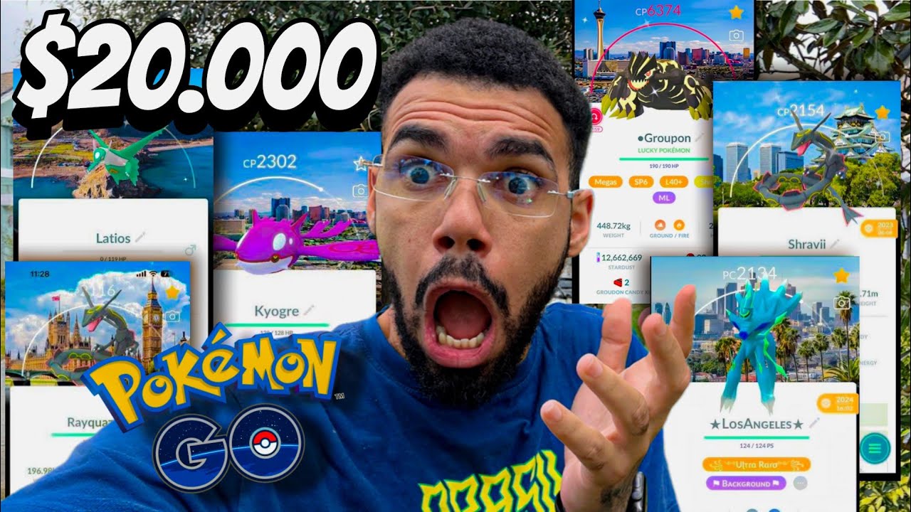 INSANO!! 🔥 É ISSO QUE VOCÊ NUMA COLEÇÃO DE R$20.000 REAIS NO POKEMON GO... 🤯 #pokemongo