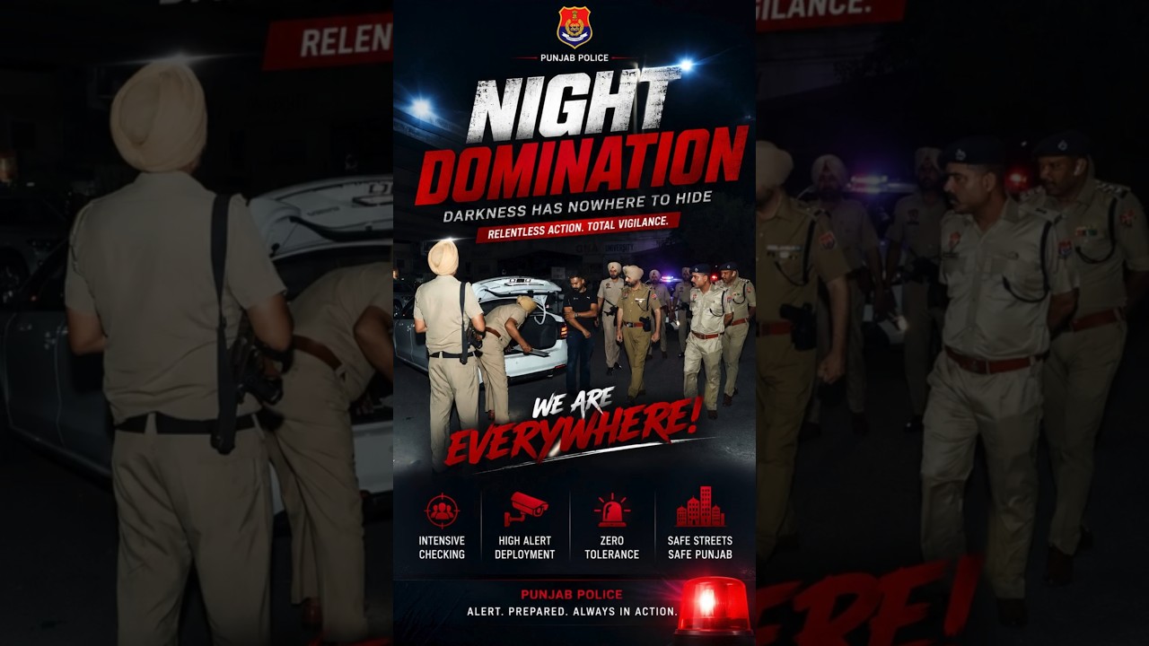 Punjab Police Night Checking 🚨 Massive Action Against Crime & Drug Smugglers